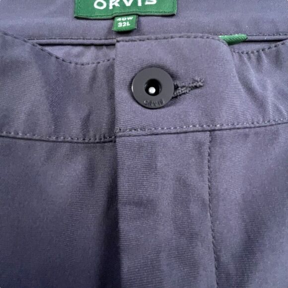 Orvis Tech Pants Mens 40x32 Gray Performance Hybrid Cargo Hiking Trails Trekking - Picture 4 of 12